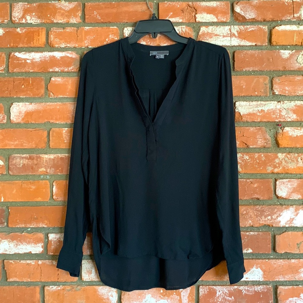 VINCE dark navy relaxed shirt size 6-8